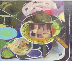 <span>&nbsp;Kitchens series# 8<br>Acrylic on canvas<br>35x 35cm&nbsp;<br>2021</span><br>